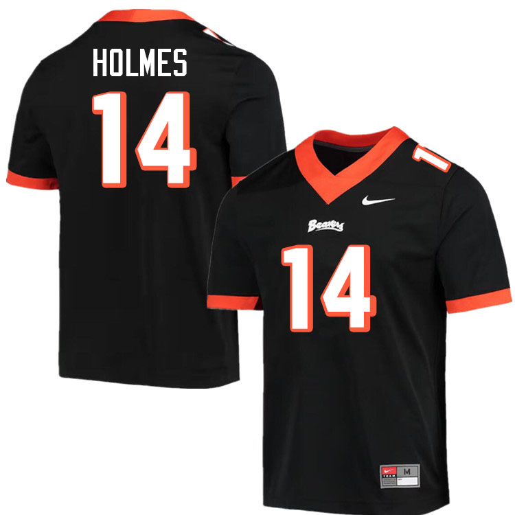 Men #14 Jailen Holmes Oregon State Beavers College Football Jerseys Stitched-Throwback